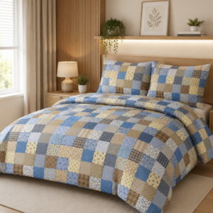 KOMPLET POŚCIELI Z FLANELI KOŁDRA 160×200 2X PODUSZKA 70X80 R 96-1 ZAMEK FLANELA BAWEŁNIANA PRODUCENT