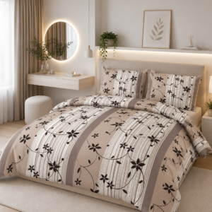 KOMPLET POŚCIELI Z KORY KOŁDRA 220×200 2X PODUSZKA 70X80 RS010-7 GUZIK KORA BAWEŁNIANA PRODUCENT