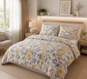 KOMPLET POŚCIELI Z KORY KOŁDRA 180×200 PODUSZKA 2X 70X80 1317 GUZIK KORA BAWEŁNIANA PRODUCENT