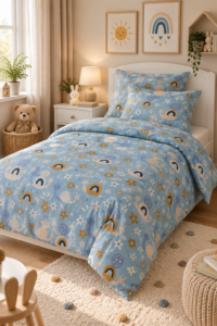 POŚCIEL BAWEŁNIANA DELUX 140x200 + POSZEWKA 70x80 + 40x40 NA ZAMEK ŚLIMACZKI 100% BAWEŁNA PRODUCENT