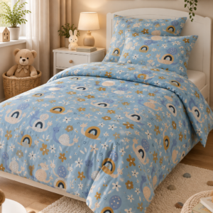 POŚCIEL BAWEŁNIANA DELUX 140x200 + POSZEWKA 70x80 + 40x40 NA ZAMEK ŚLIMACZKI 100% BAWEŁNA PRODUCENT