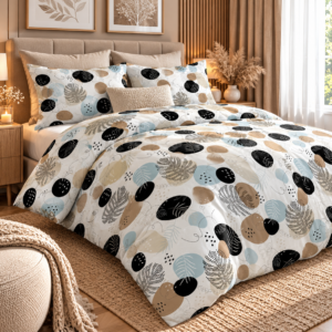 POŚCIEL BAWEŁNIANA DELUX 160x200 + POSZEWKA 2x70x80 NA ZAMEK 1864 100% BAWEŁNA PRODUCENT
