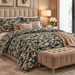 POŚCIEL BAWEŁNIANA DELUX 160x200 + POSZEWKA 2x70x80 NA ZAMEK MORO CLASSIC 100% BAWEŁNA PRODUCENT