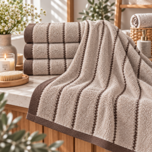 RĘCZNIK KĄPIELOWY 70x140 550g/m2 FROTTE LATTE 100% BAWEŁNA