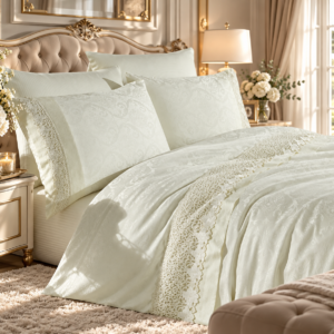 POŚCIEL ŻAKARDOWA LUXURY Renée2 160x200 POSZEWKI 2x70/80 BAWEŁNA 100% PRODUCENT